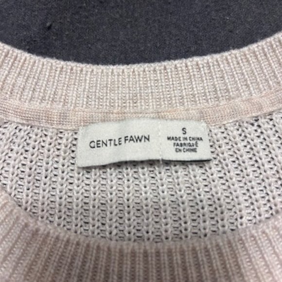 Gentle Fawn Fonda Sweater Size S; Heather Peach Stripe - Picture 3 of 4